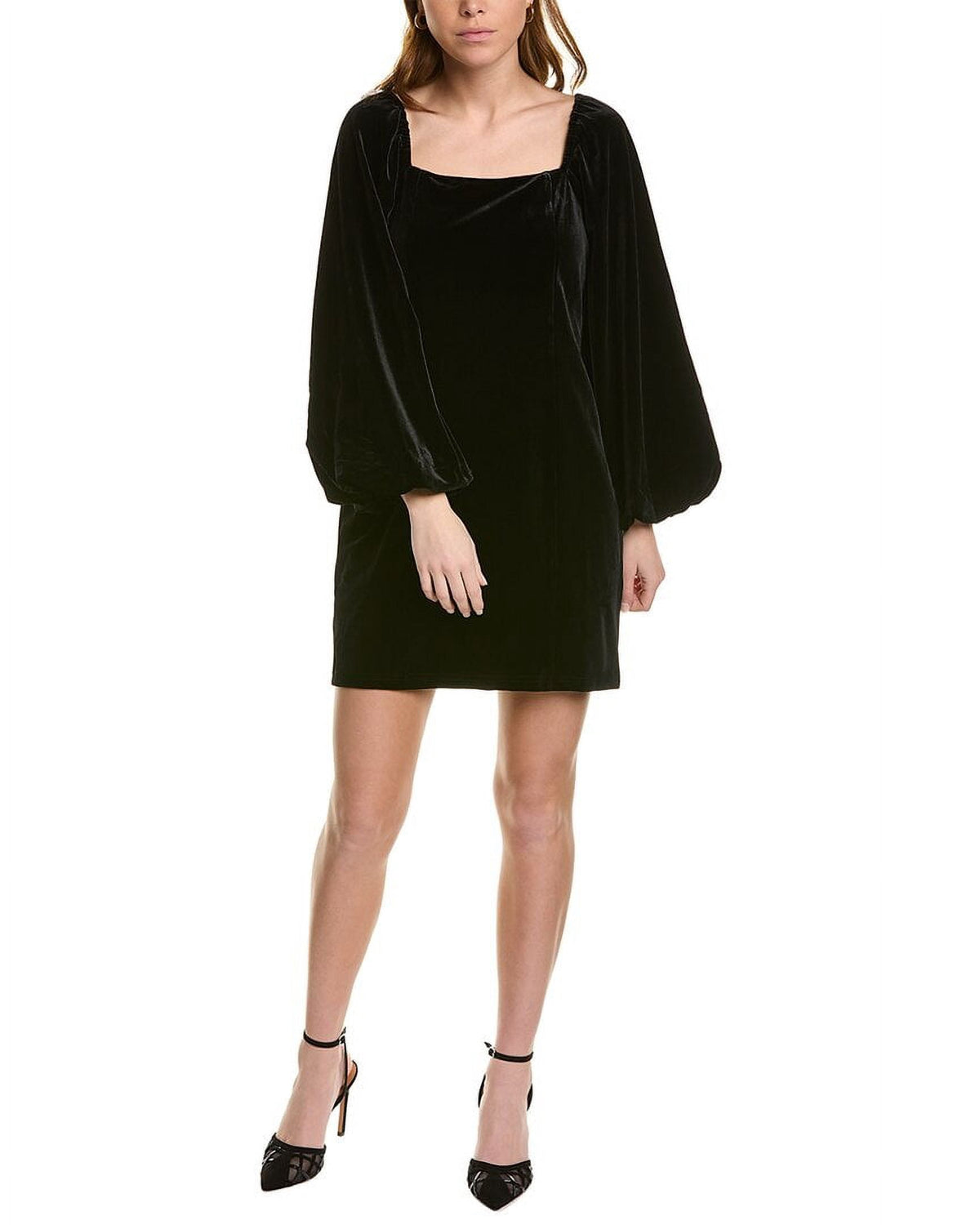 thumbnail image 3 of Traffic People womens Dolce Velvet Mini Dress, s, Black, 3 of 4
