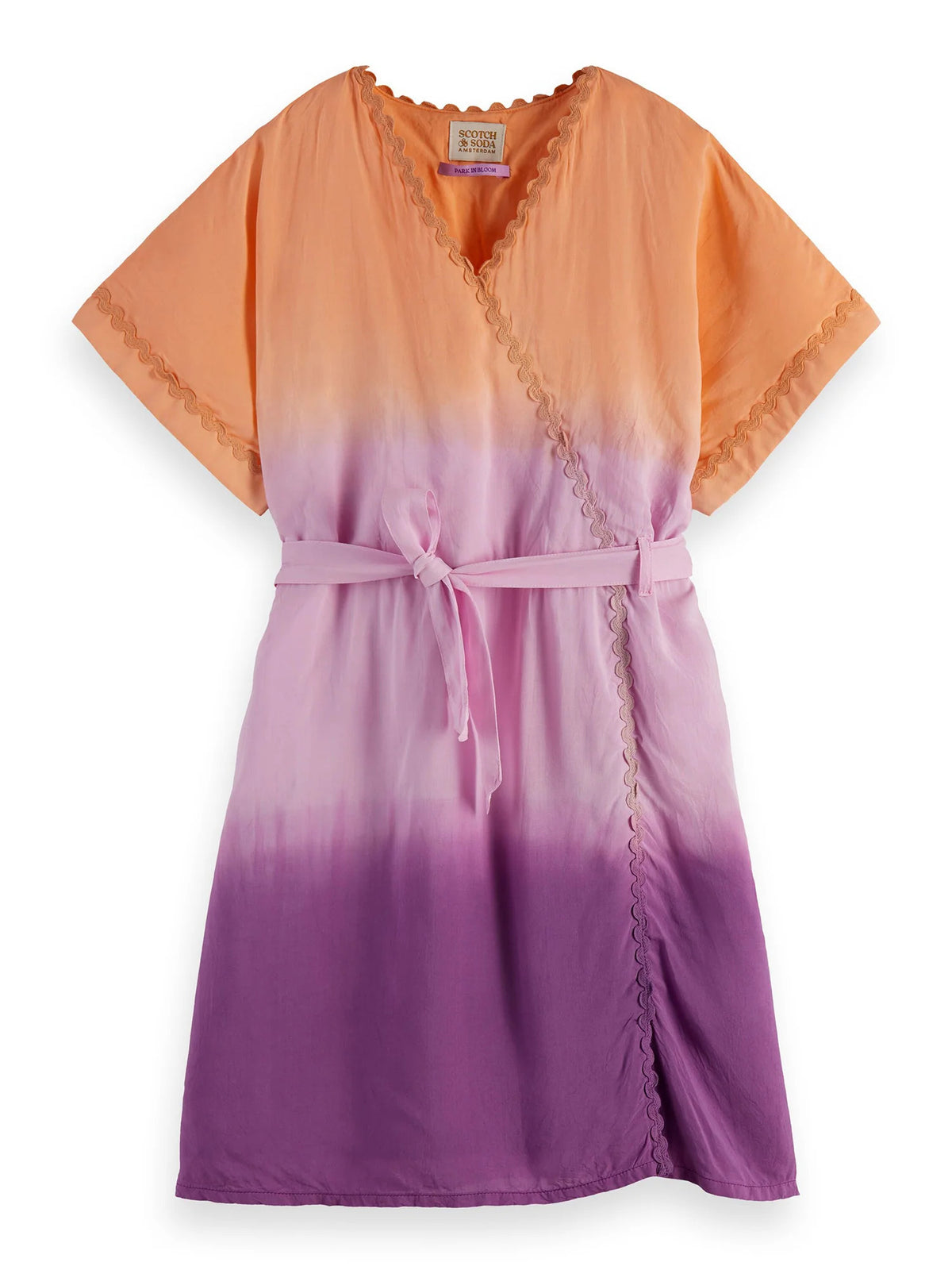 thumbnail image 4 of Scotch Soda Tie-Dye Wrap Kaftan Dress, 4 of 6