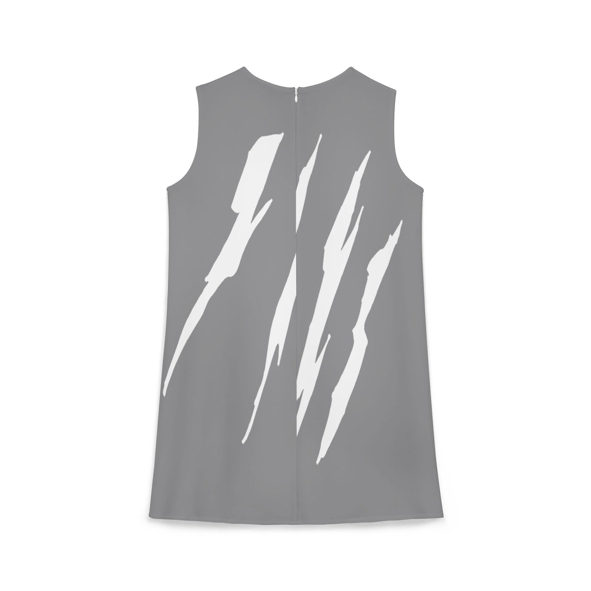 thumbnail image 2 of Effete Feline Claw Marks Scratch A-line Sleeveless Dress (AOP), 2 of 6