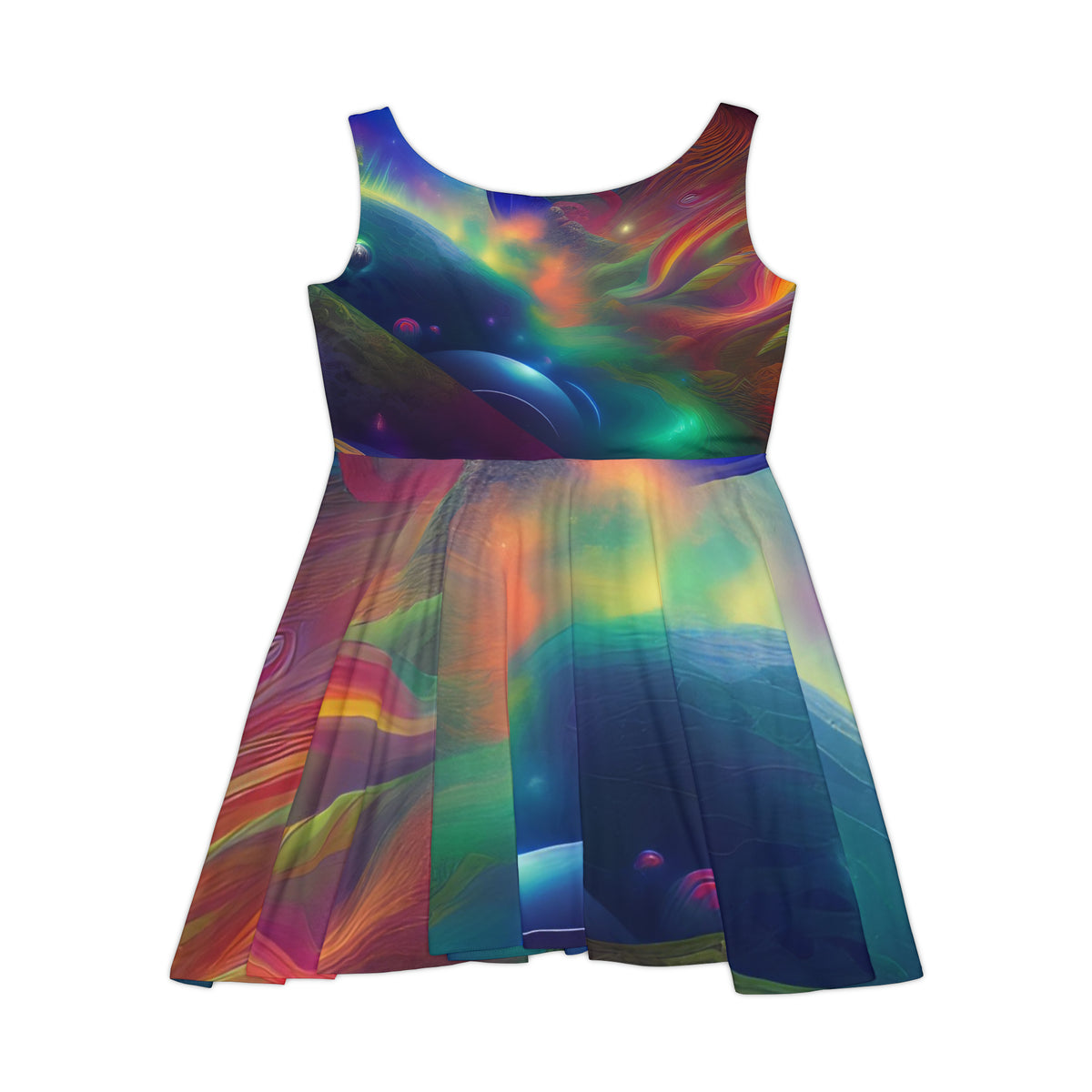 thumbnail image 3 of 'Pillars of Creation' Women's Skater Dress (AOP), 3 of 6