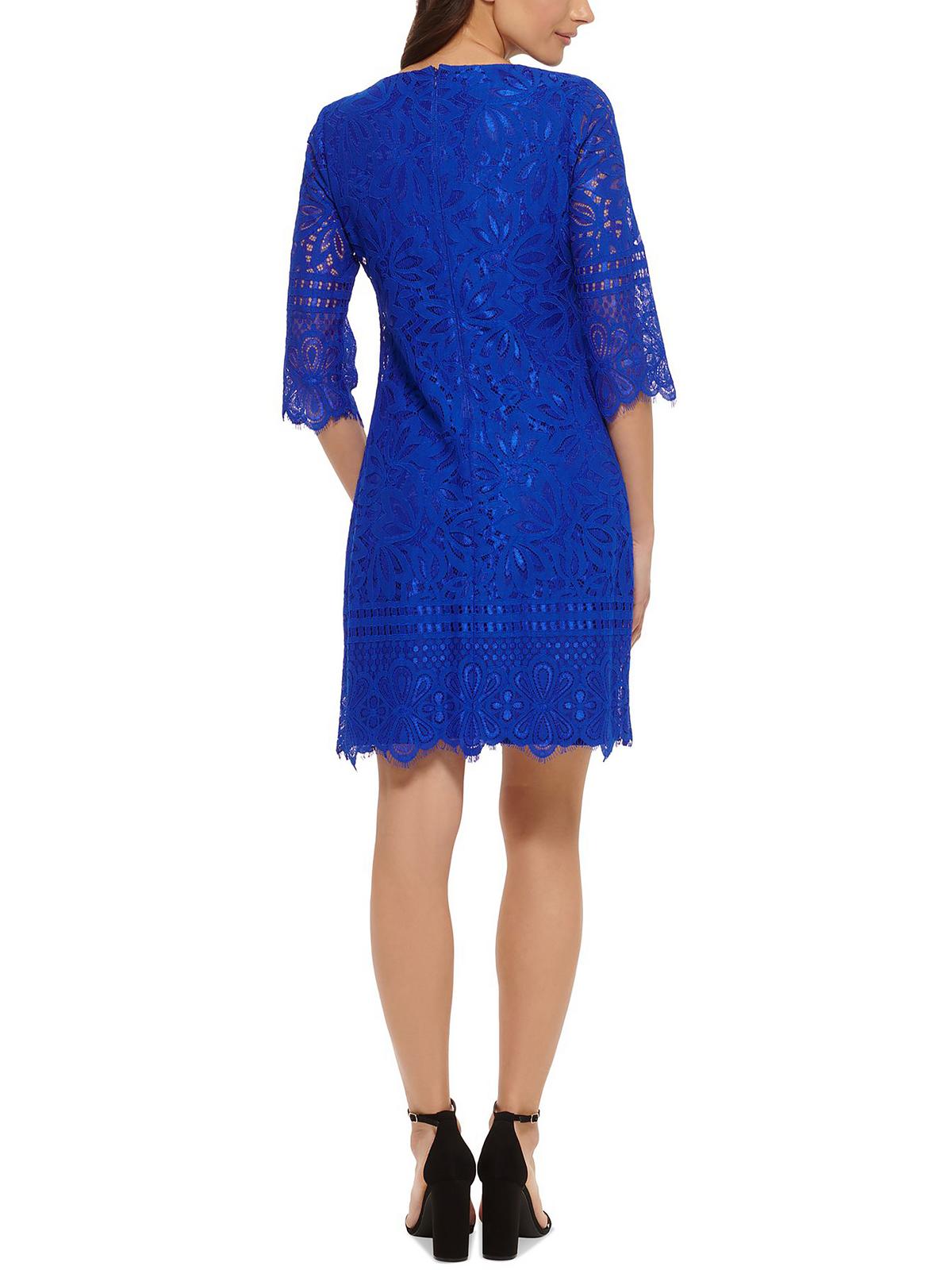 thumbnail image 2 of Kensie Dresses Womens Lace Overlay Fitted Sheath Dress, 2 of 2