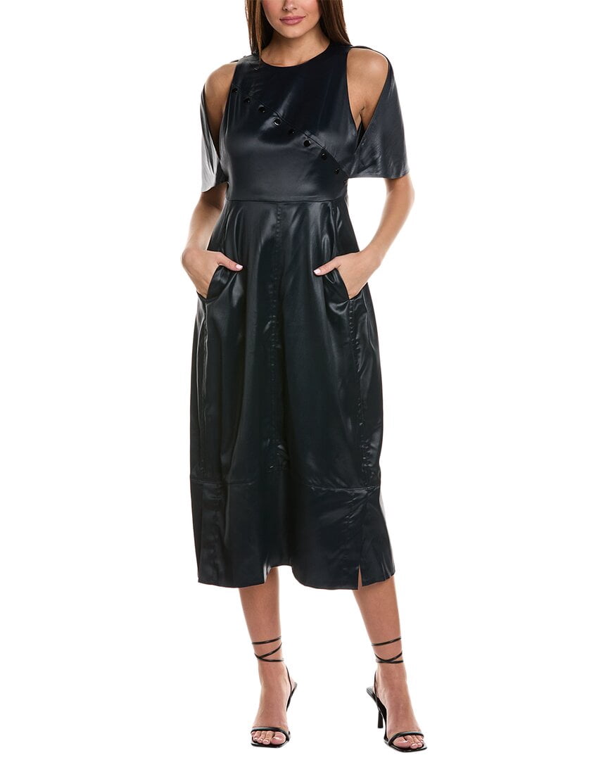 thumbnail image 1 of 3.1 Phillip Lim womens Cape Dress, 0, Navy, 1 of 3