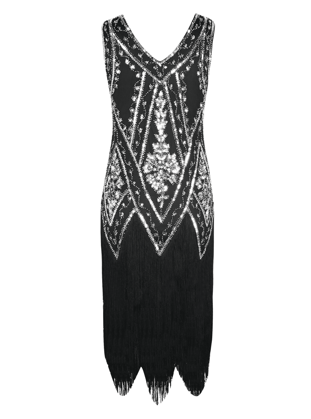 thumbnail image 5 of PrettyGuide Women's 1920s Flapper Dress Vintage Swing Fringed Gatsby Roaring 20s Dress, 5 of 6