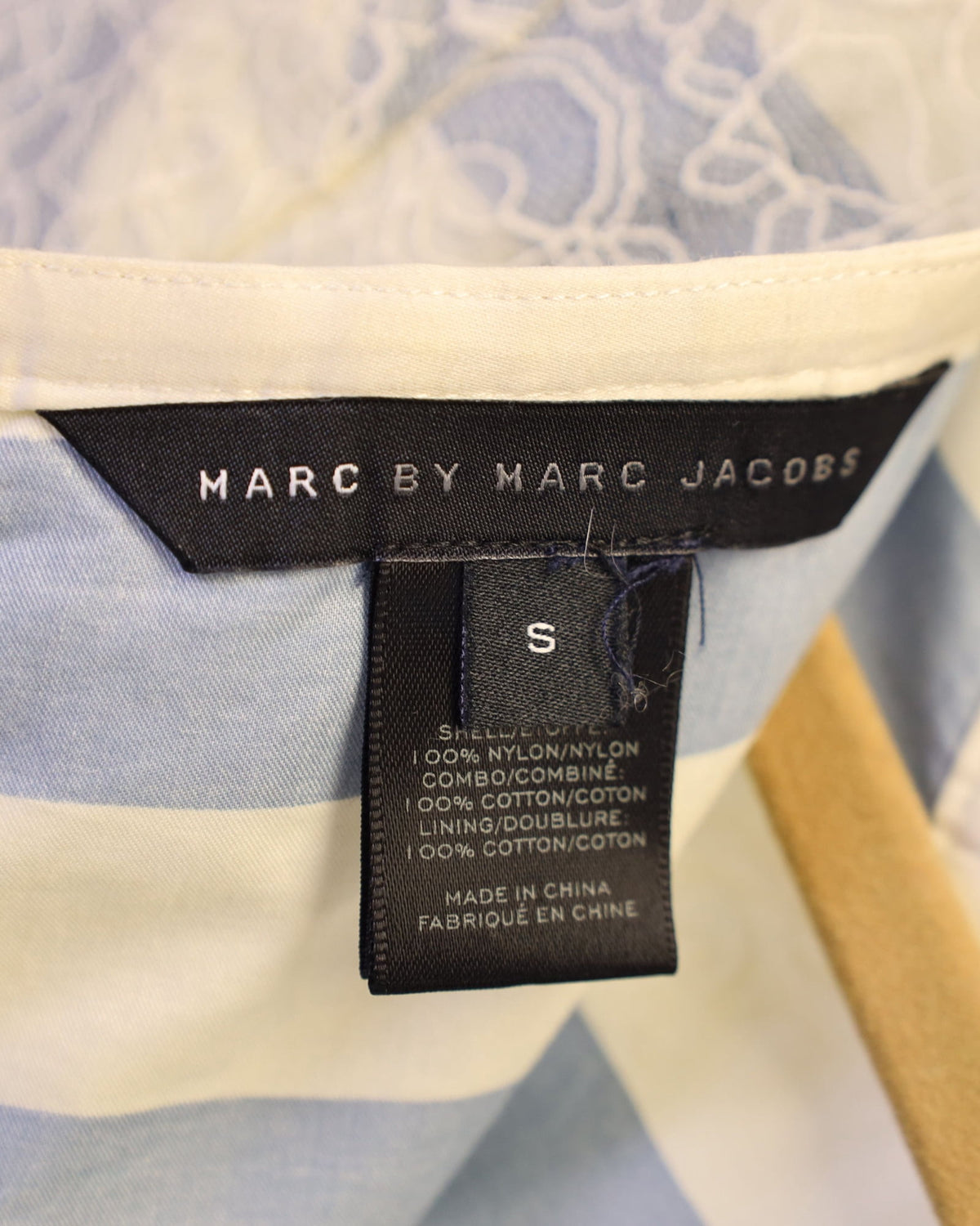 thumbnail image 3 of Pre-Owned Marc by Marc Jacobs Lace Mini Dress in Beige Nylon, 3 of 3
