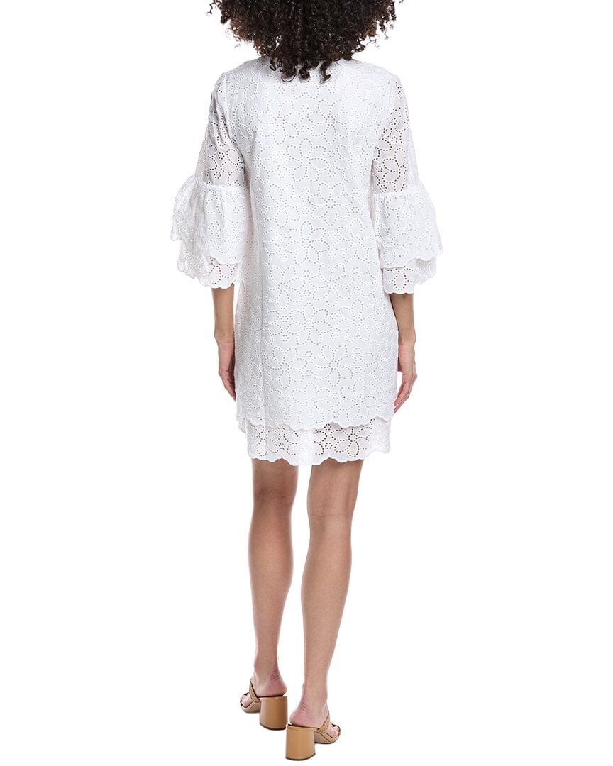 thumbnail image 2 of tyler böe womens Christina Eyelet Mini Dress, xs, White, 2 of 3