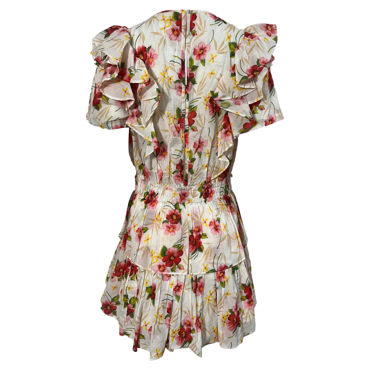 thumbnail image 3 of Pre-Owned Loveshackfancy Natasha Floral Printed Mini Dress in Multicolor Cotton, 3 of 6
