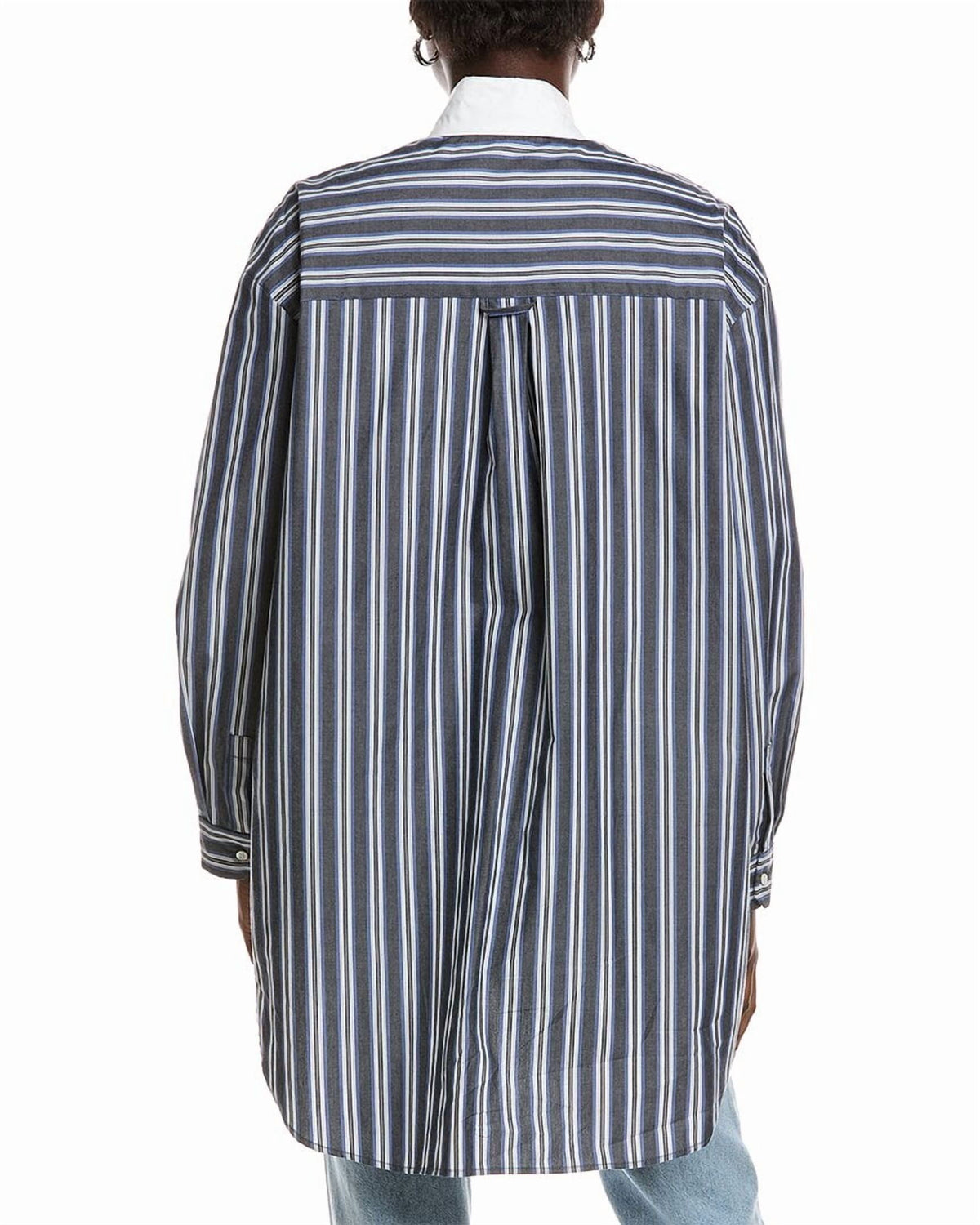 thumbnail image 2 of Sandro womens Mini Shirtdress, 1, Blue, 2 of 4