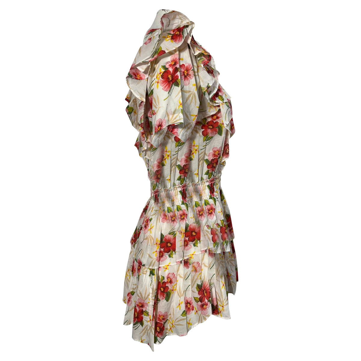 thumbnail image 5 of Pre-Owned Loveshackfancy Natasha Floral Printed Mini Dress in Multicolor Cotton, 5 of 6