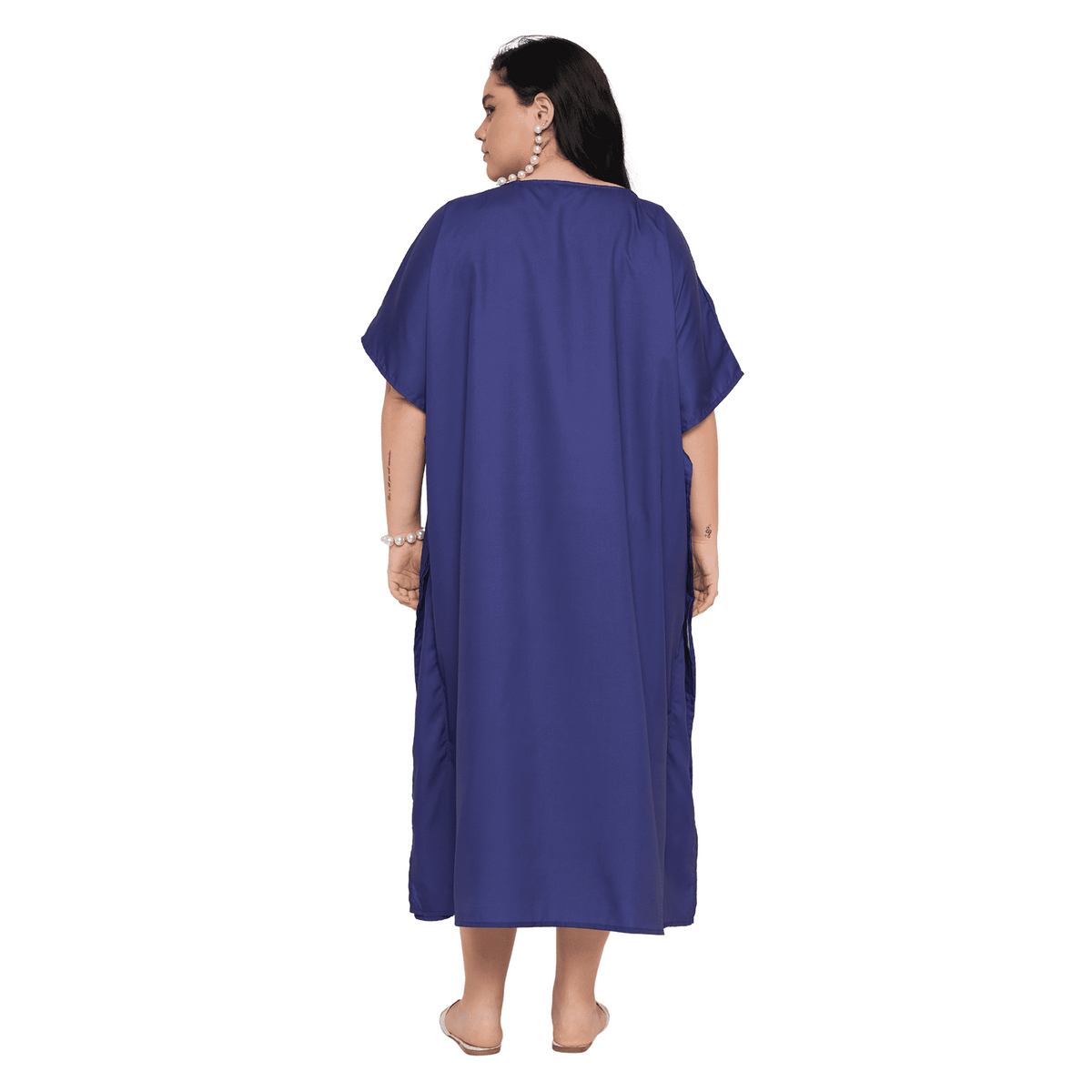 thumbnail image 5 of Oussum Plus Size Caftan Dress for Women Summer Beach Caftan Swimsuit Cover up Long Maxi Dress Fits 1X to 3X, 5 of 7