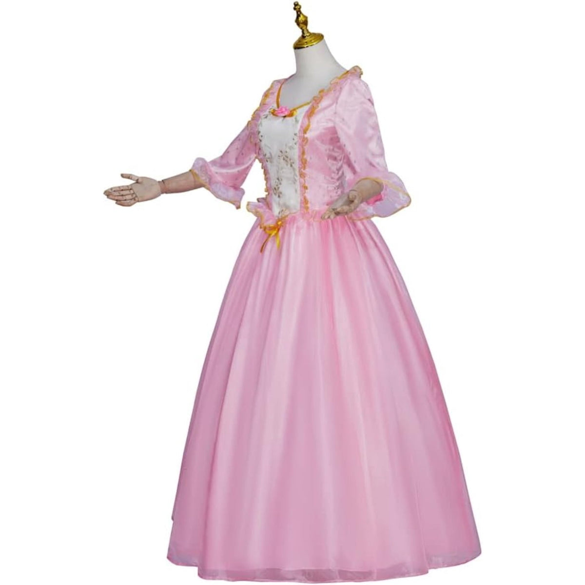 thumbnail image 2 of Women's Anneliese Pink Dress Adult Princess Dress Up Full Set, 2 of 7