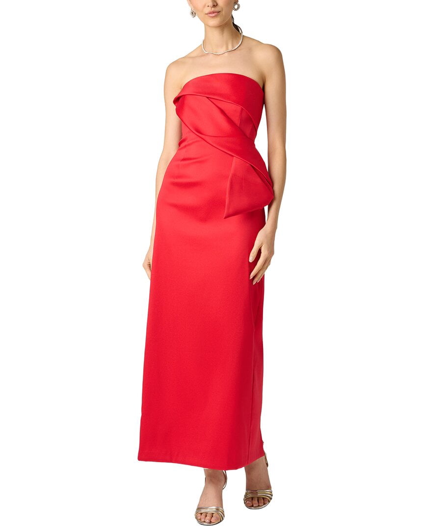 thumbnail image 1 of Aidan Mattox womens Stretch Mikado Long Dress, 8, 1 of 4