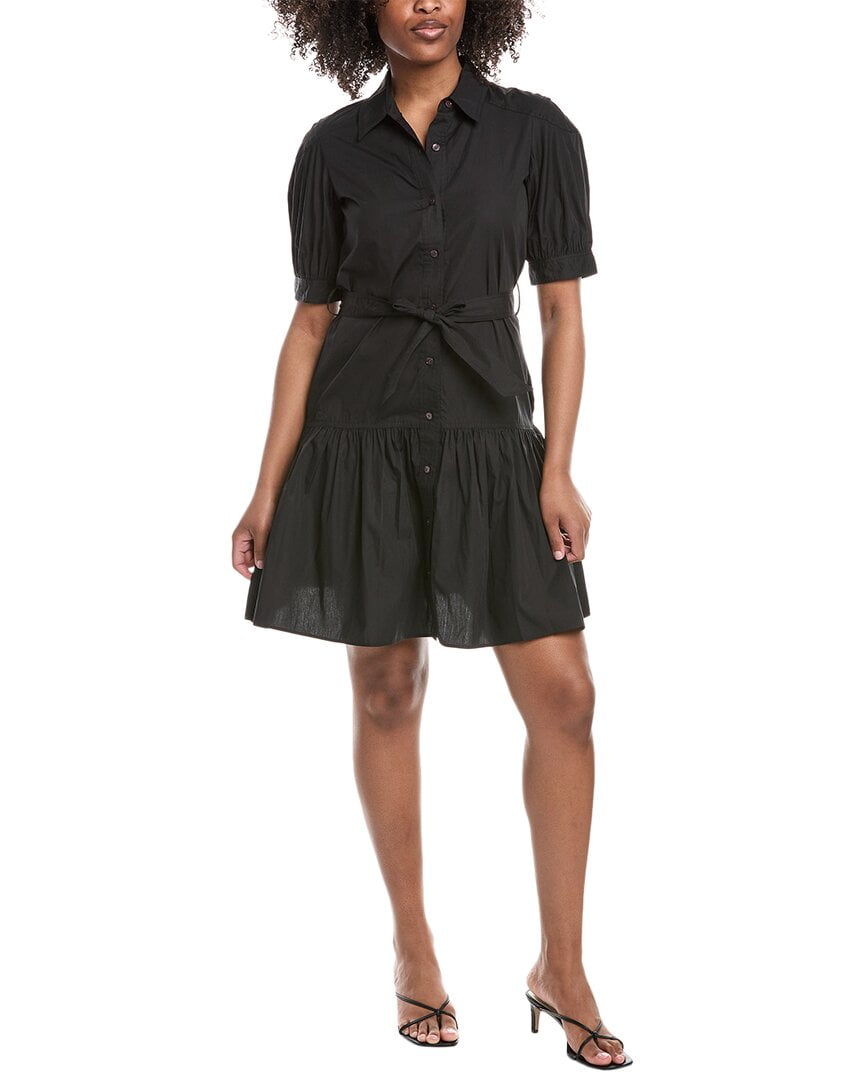 thumbnail image 1 of Derek Lam 10 Crosby womens Luma Shirtdress, 2, Black, 1 of 3
