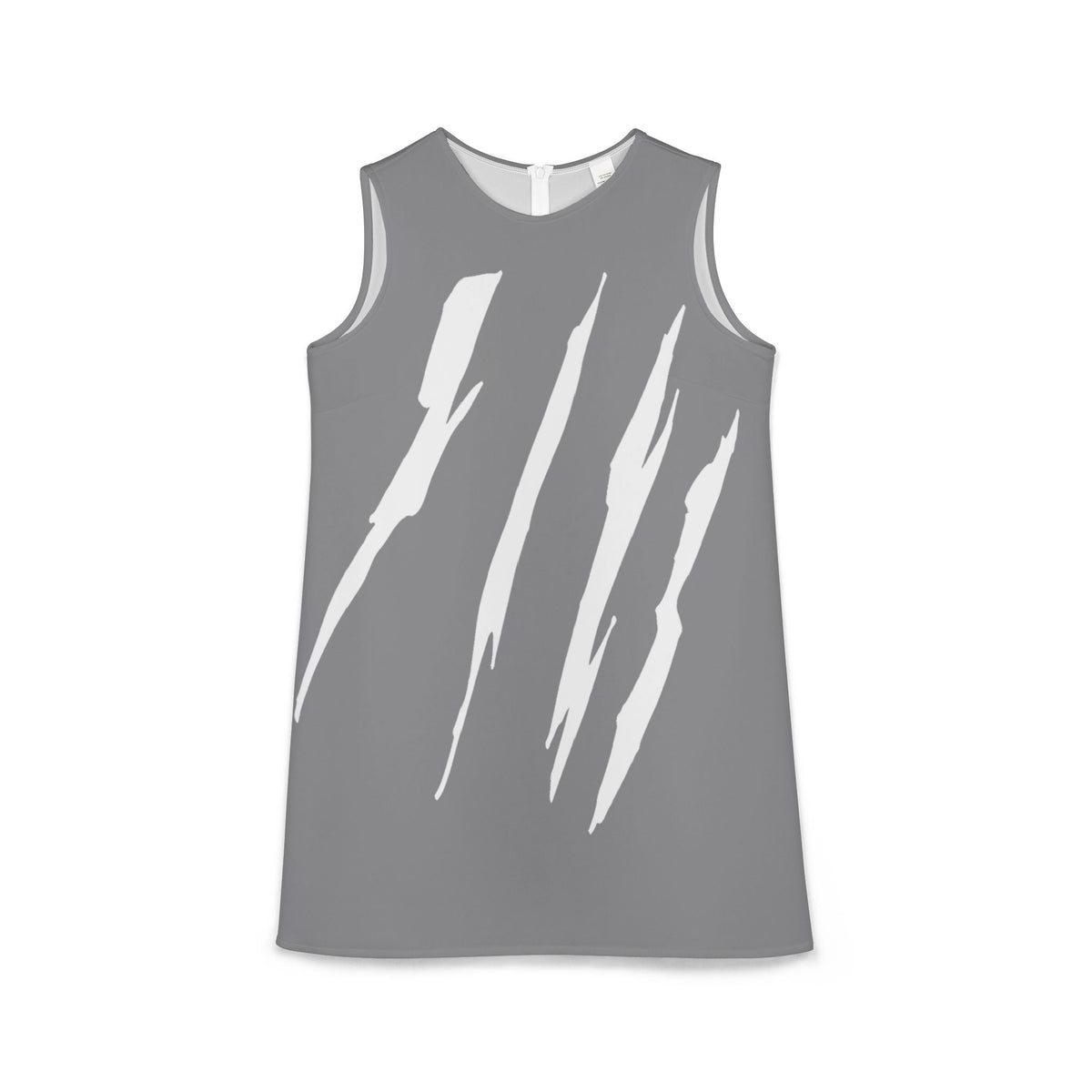 thumbnail image 1 of Effete Feline Claw Marks Scratch A-line Sleeveless Dress (AOP), 1 of 6