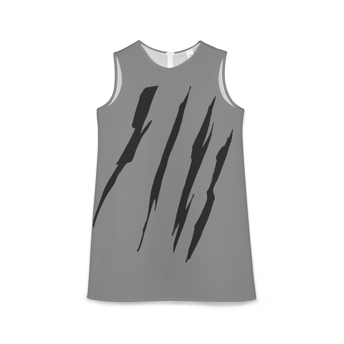 thumbnail image 1 of Effete Feline Claw Marks Scratch A-line Sleeveless Dress (AOP), 1 of 6