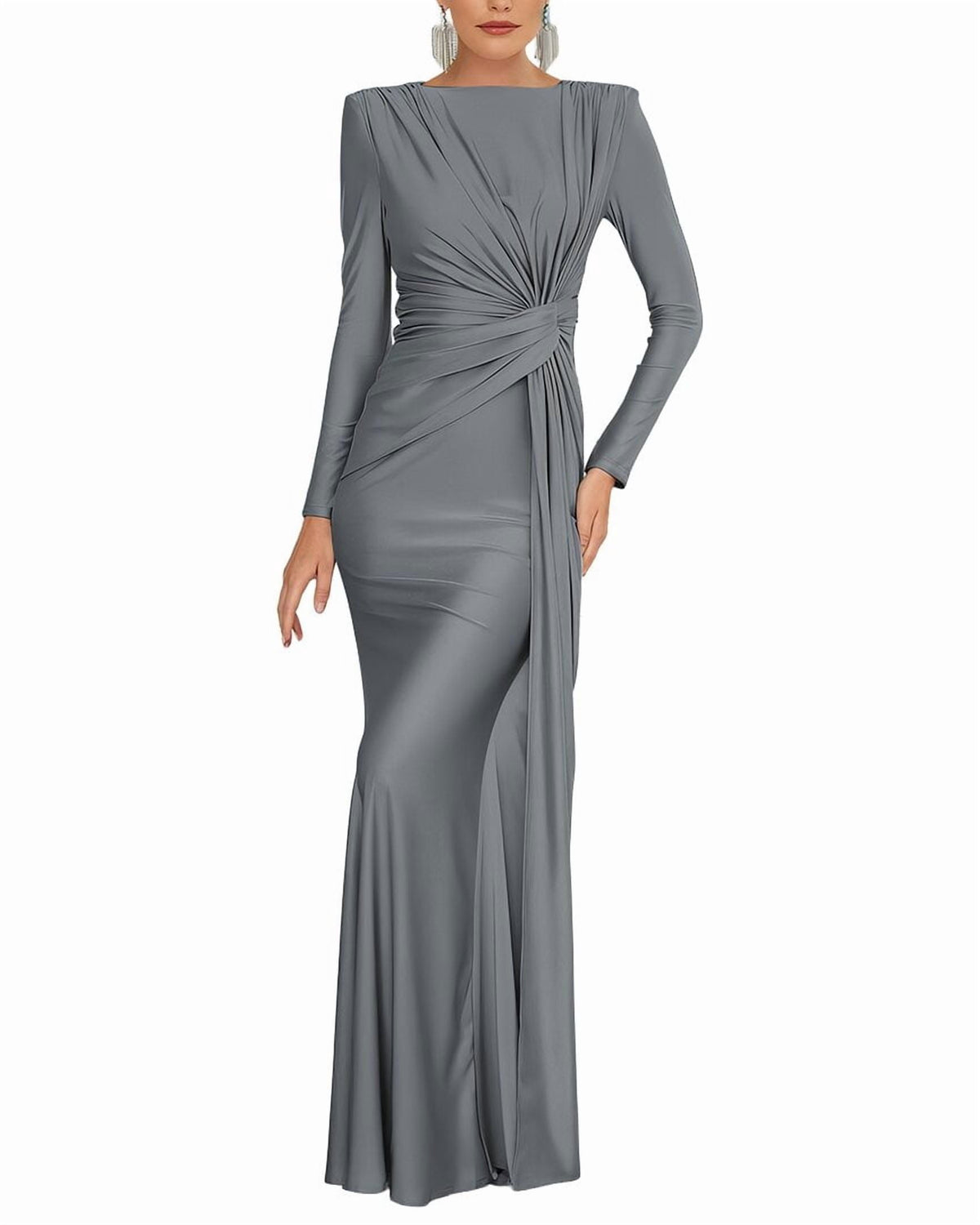 thumbnail image 1 of OLOEY womens Solid Maxi Dress, 8, 1 of 3