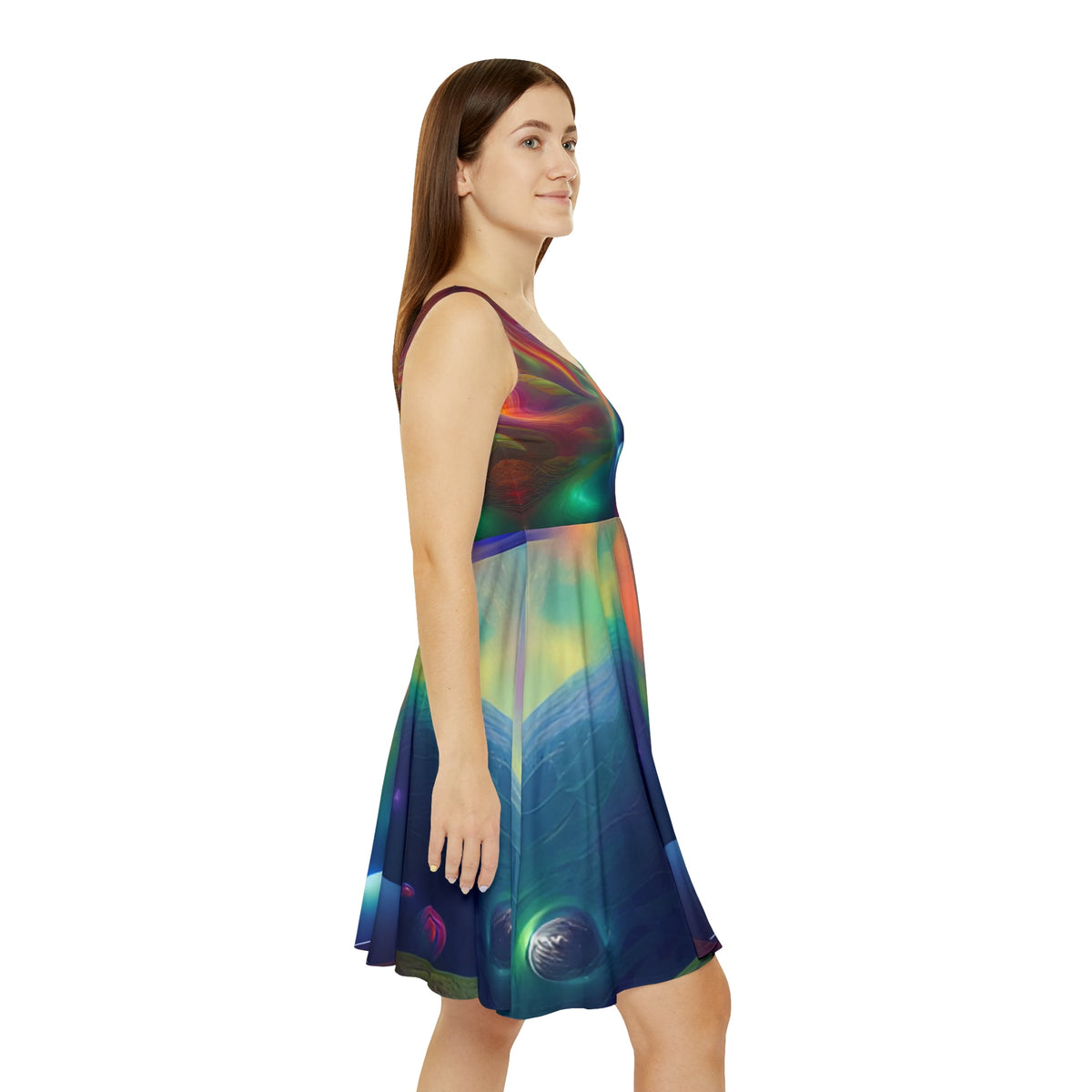 thumbnail image 1 of 'Pillars of Creation' Women's Skater Dress (AOP), 1 of 6
