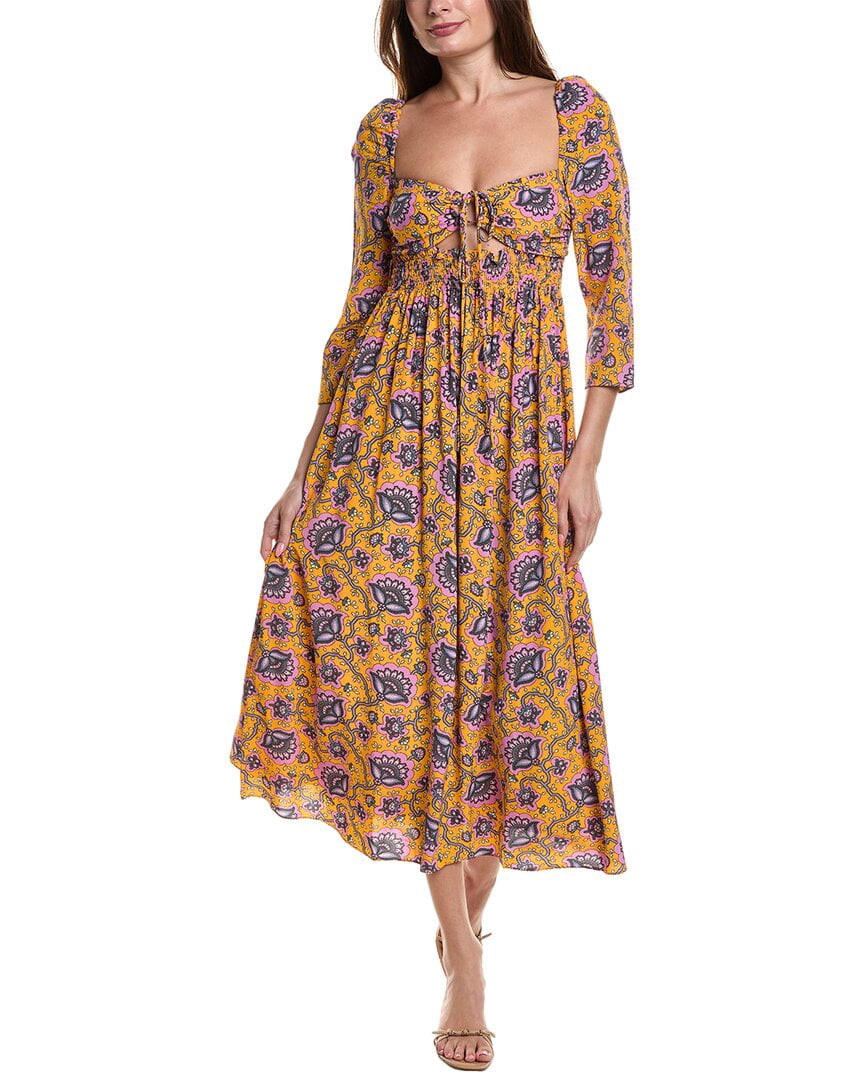 thumbnail image 1 of RHODE womens Phoenix Midi Dress, 0, 1 of 3