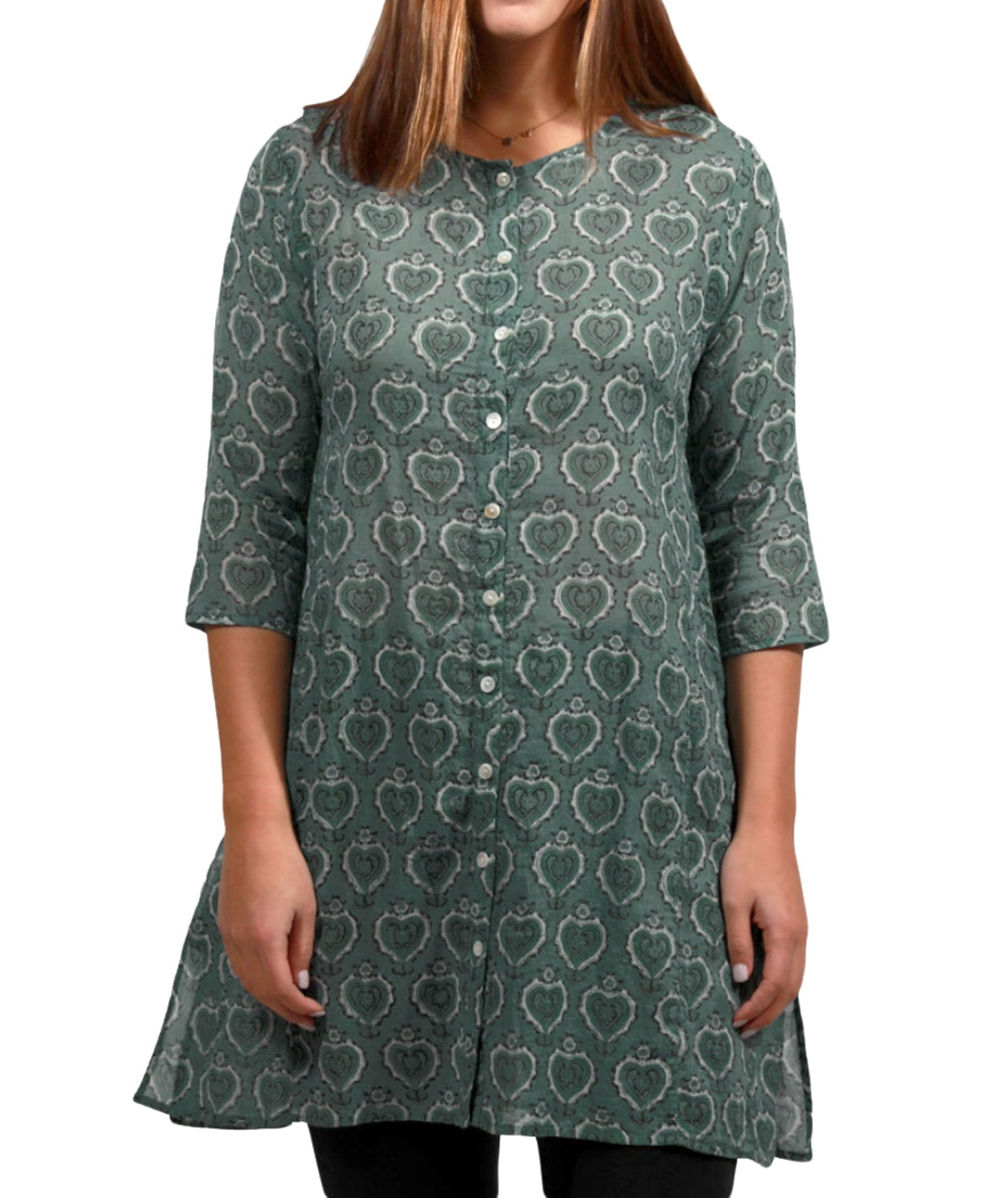 thumbnail image 1 of Roberta Roller Rabbit Women's Anh Anu Kurta X-Small Mint, 1 of 2