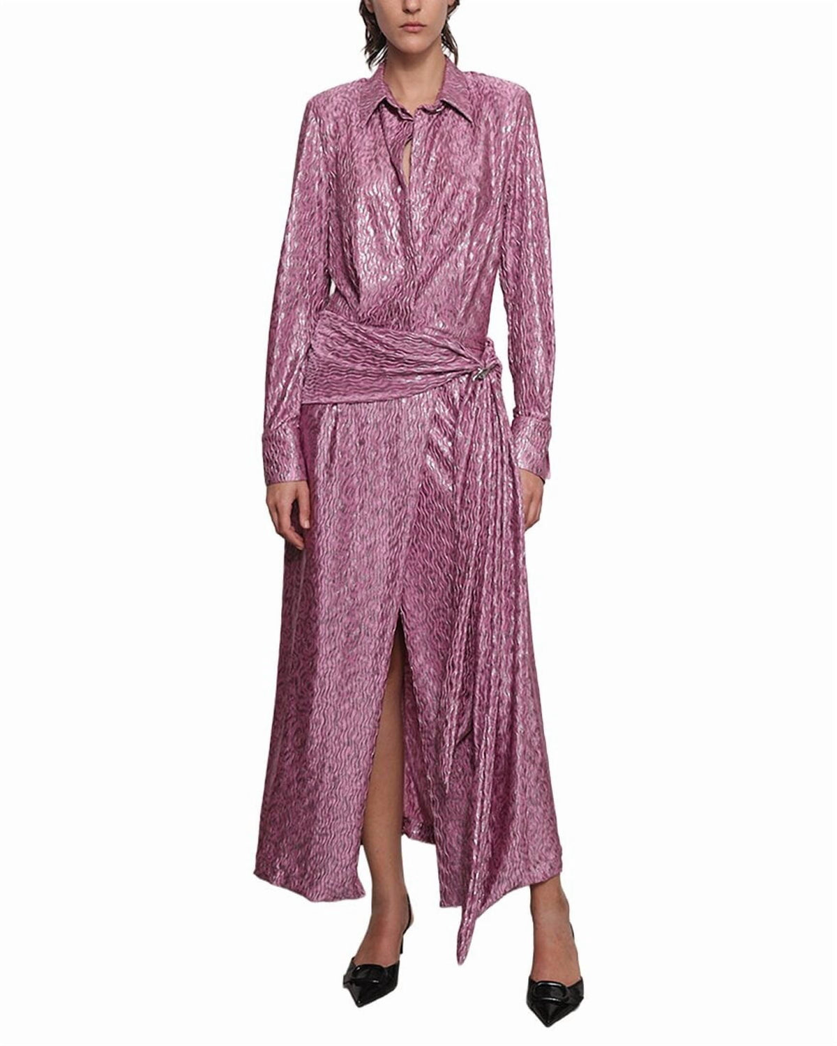 thumbnail image 1 of Sabina Musayev womens Carley Midi Dress, m, Pink, 1 of 3