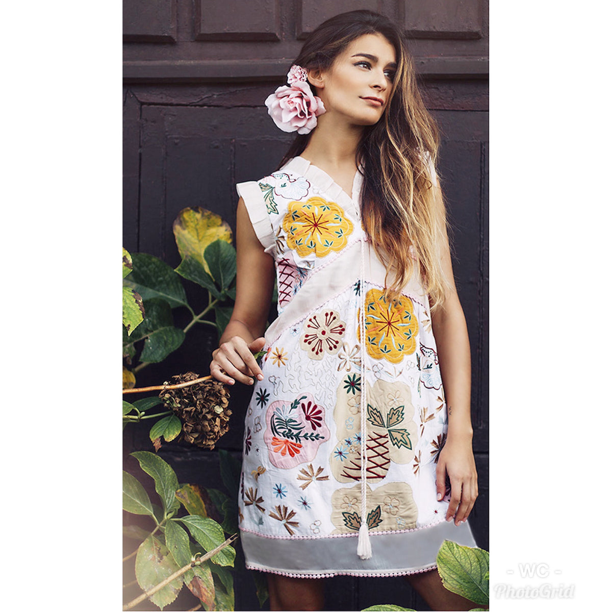 thumbnail image 1 of Shoklett: Pale Pink Rose Bouquet Jody Dress/Tunic, 1 of 5