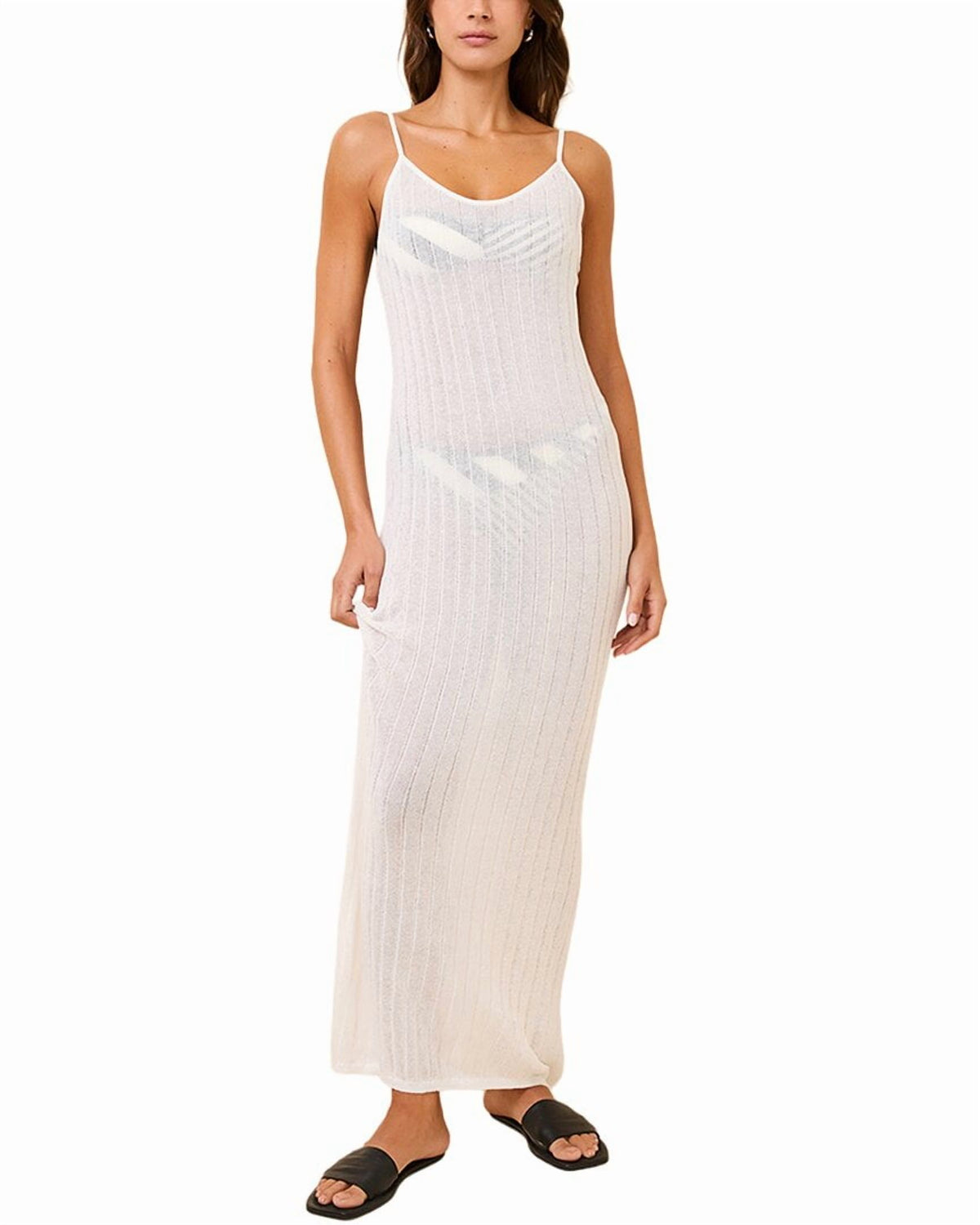 thumbnail image 1 of Solid & Striped womens The Felice Linen-Blend Dress, m, 1 of 3