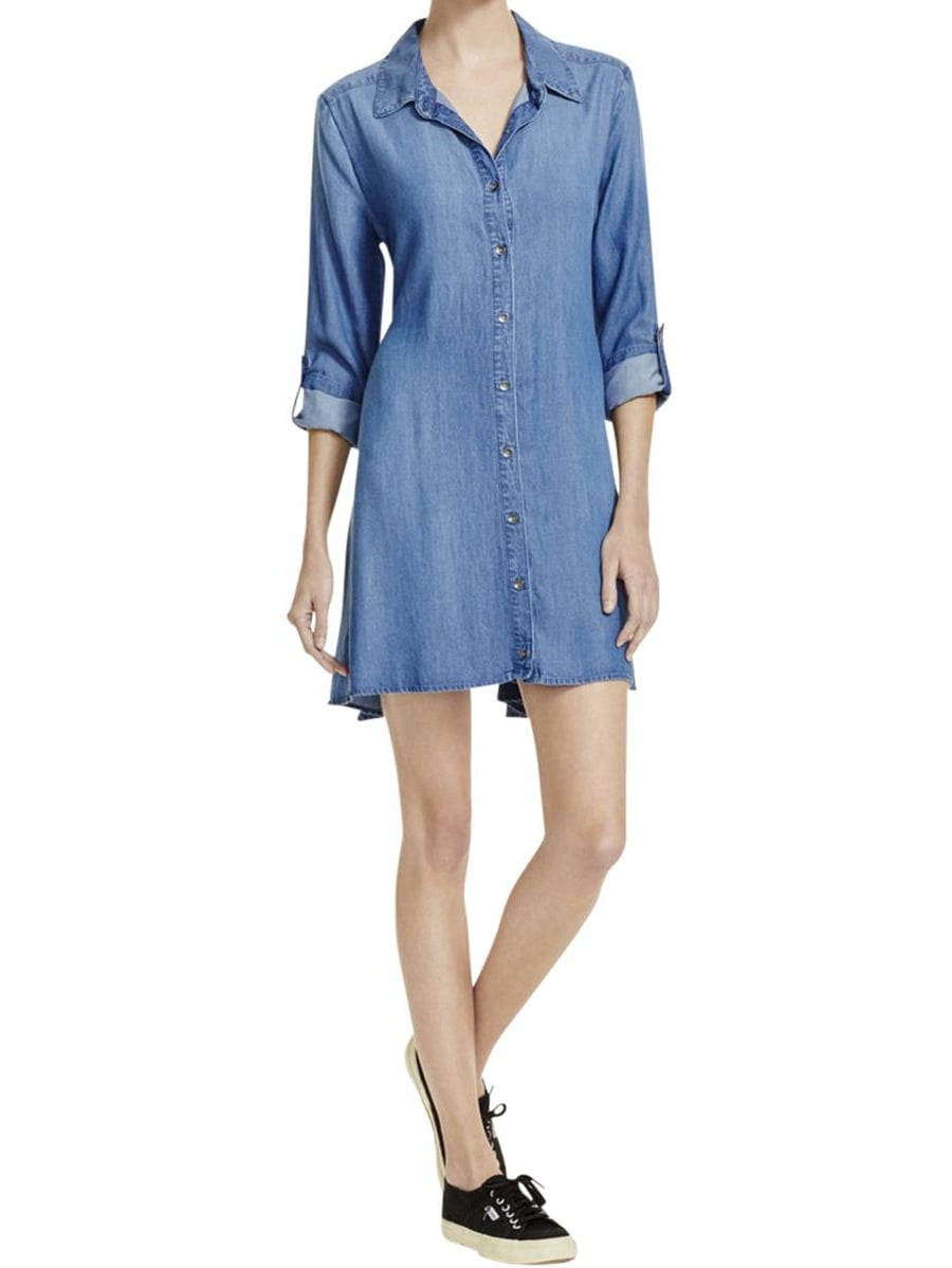 thumbnail image 1 of Splendid Womens Tencel Back Tie Shirtdress, 1 of 1