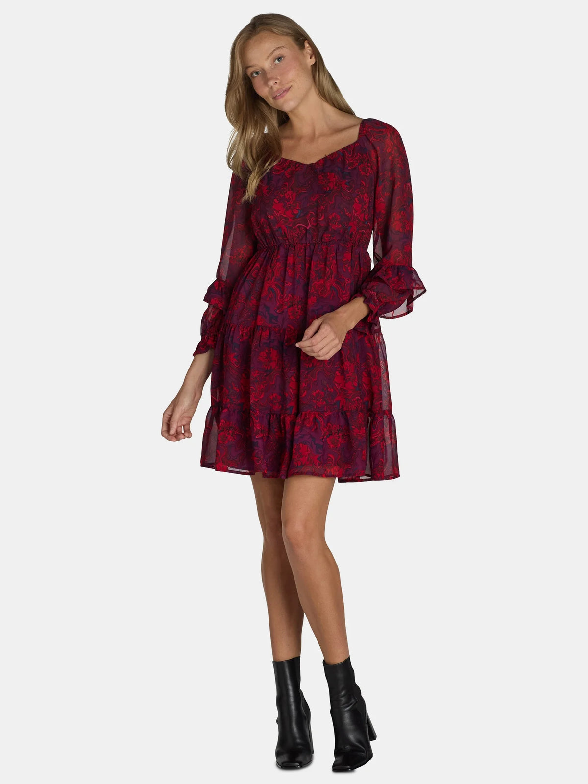 thumbnail image 1 of The Pioneer Woman Ruffle Mini Dress, 1 of 4