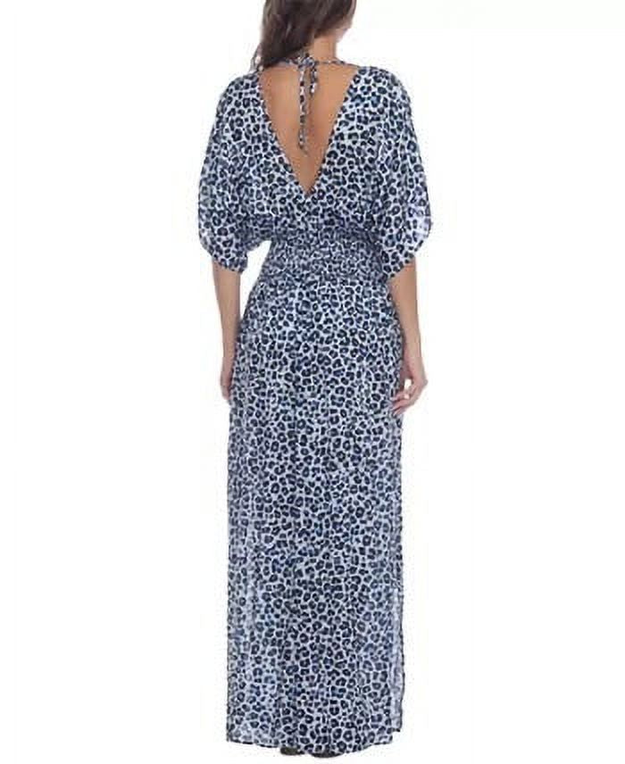thumbnail image 3 of Printed Cover-Up Dress Blue S, 3 of 3