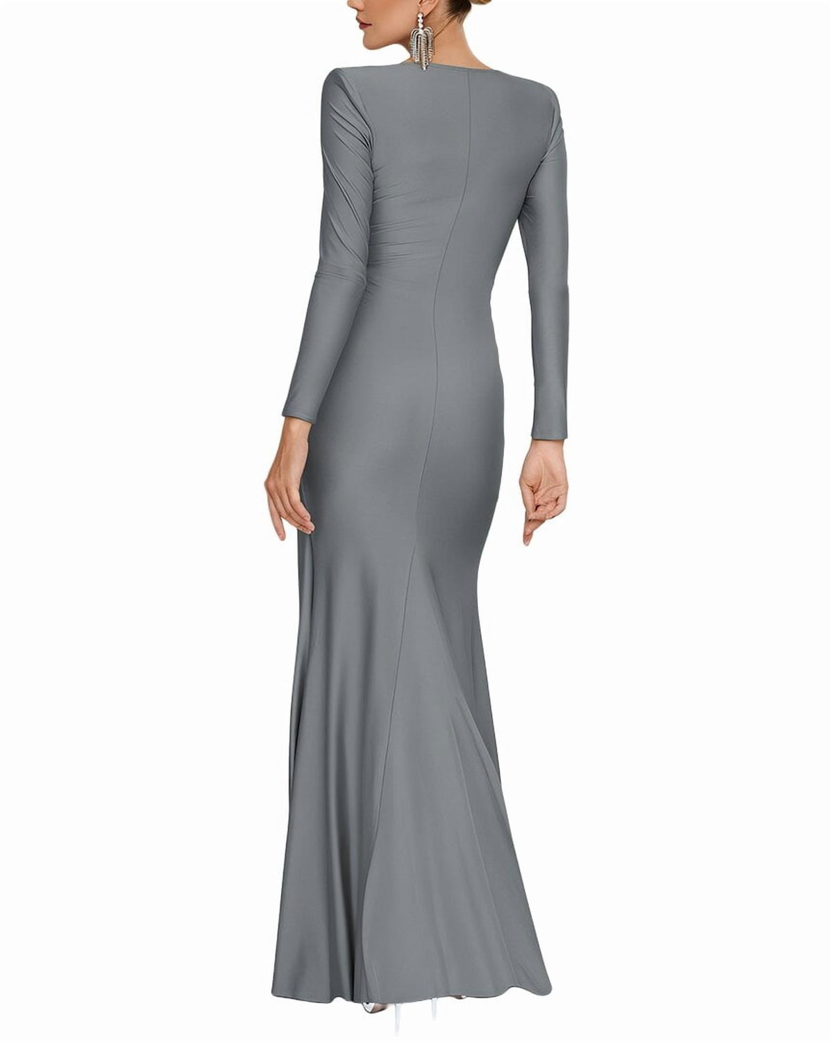 thumbnail image 2 of OLOEY womens Solid Maxi Dress, 8, 2 of 3