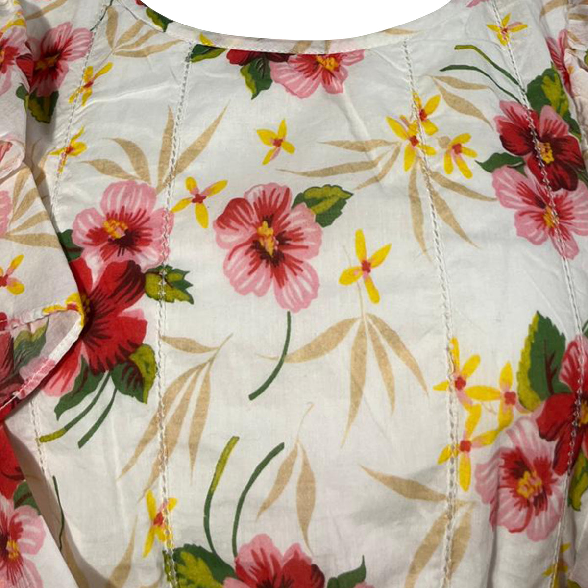 thumbnail image 2 of Pre-Owned Loveshackfancy Natasha Floral Printed Mini Dress in Multicolor Cotton, 2 of 6