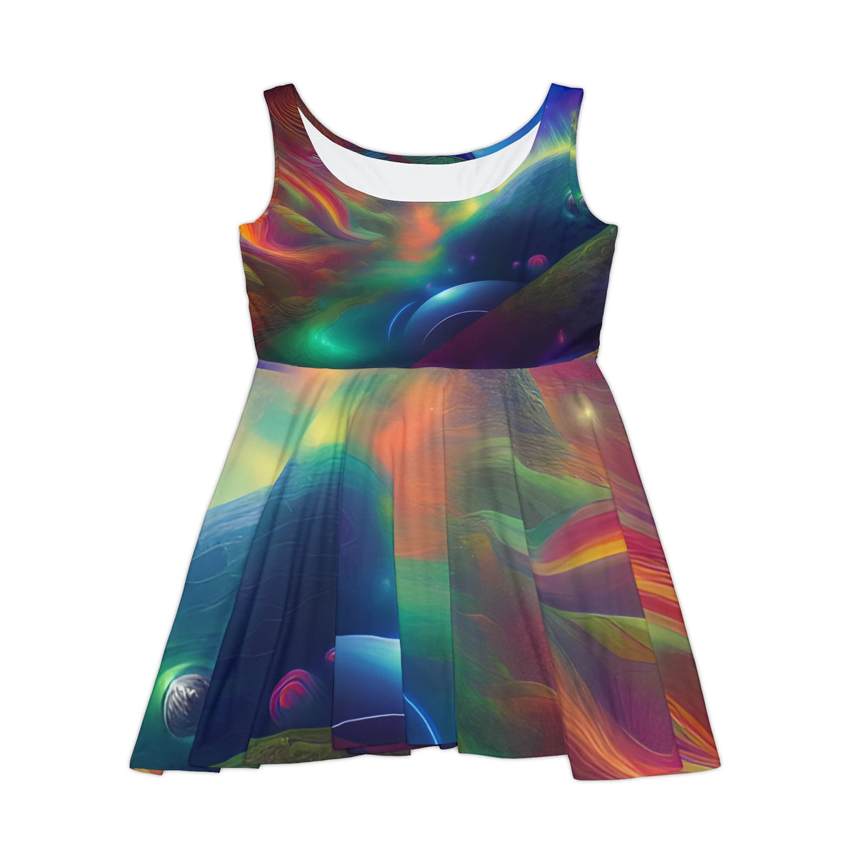 thumbnail image 2 of 'Pillars of Creation' Women's Skater Dress (AOP), 2 of 6