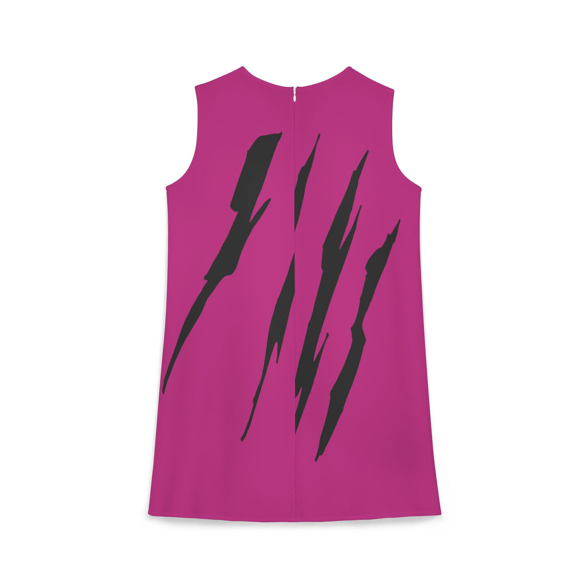 thumbnail image 2 of Effete Feline Claw Marks Scratch A-line Sleeveless Dress (AOP), 2 of 6