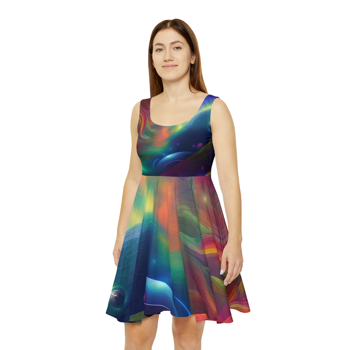 thumbnail image 4 of 'Pillars of Creation' Women's Skater Dress (AOP), 4 of 6