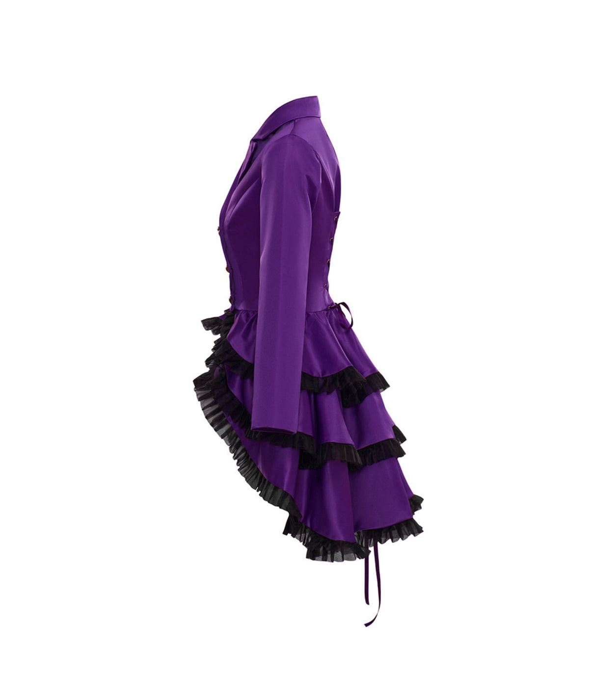 thumbnail image 2 of Gothic Lace Vintage Stage Performance Dress Double Breasted Medieval Renaissance Costume for Women, 2 of 6