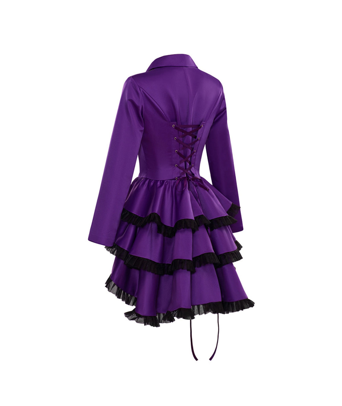 thumbnail image 3 of Gothic Lace Vintage Stage Performance Dress Double Breasted Medieval Renaissance Costume for Women, 3 of 6