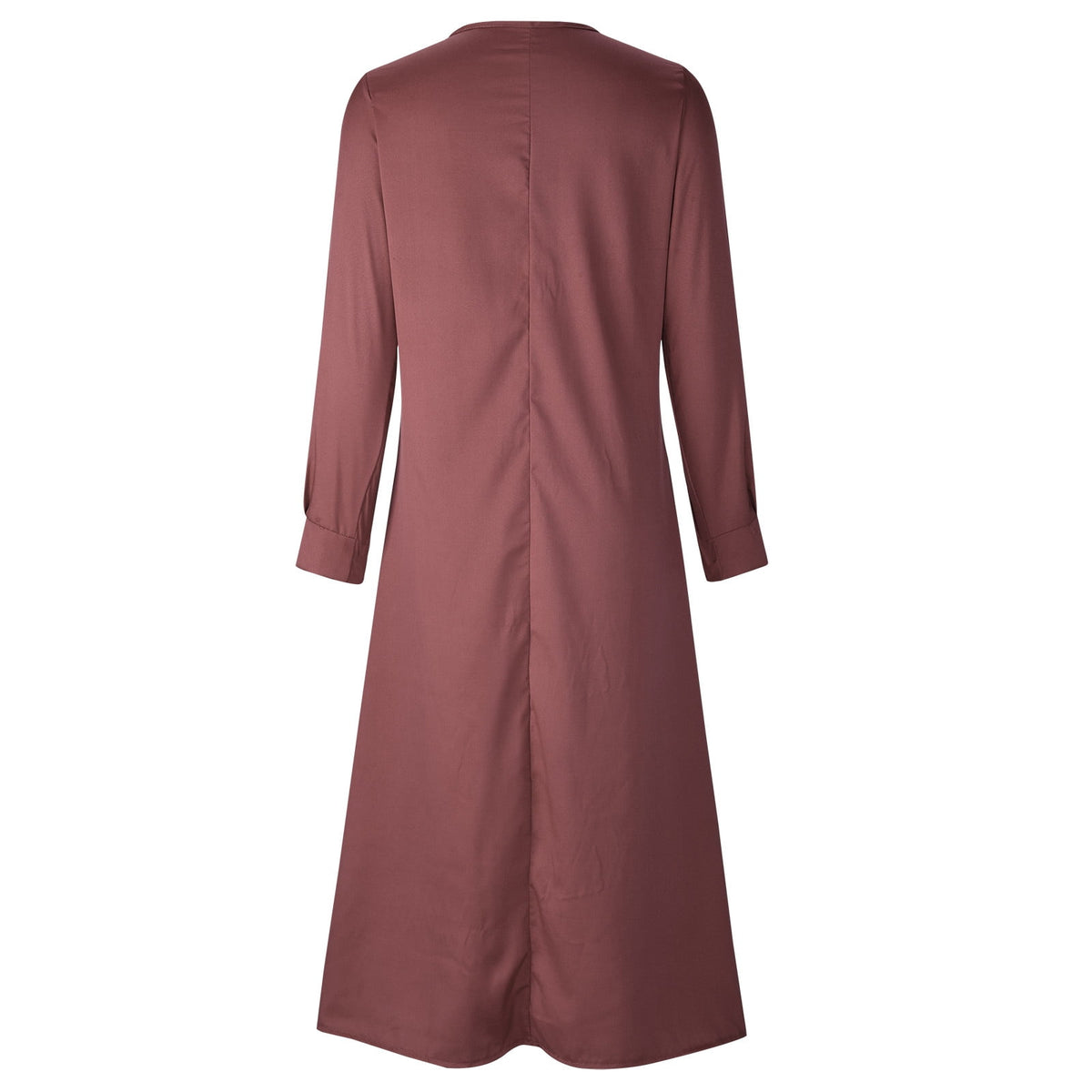 thumbnail image 5 of AXXD dress,Fashion Casual Solid V-Neck High Waist Long Sleeve Long Dress evening dresses for women elegant lace dress for women, 5 of 6