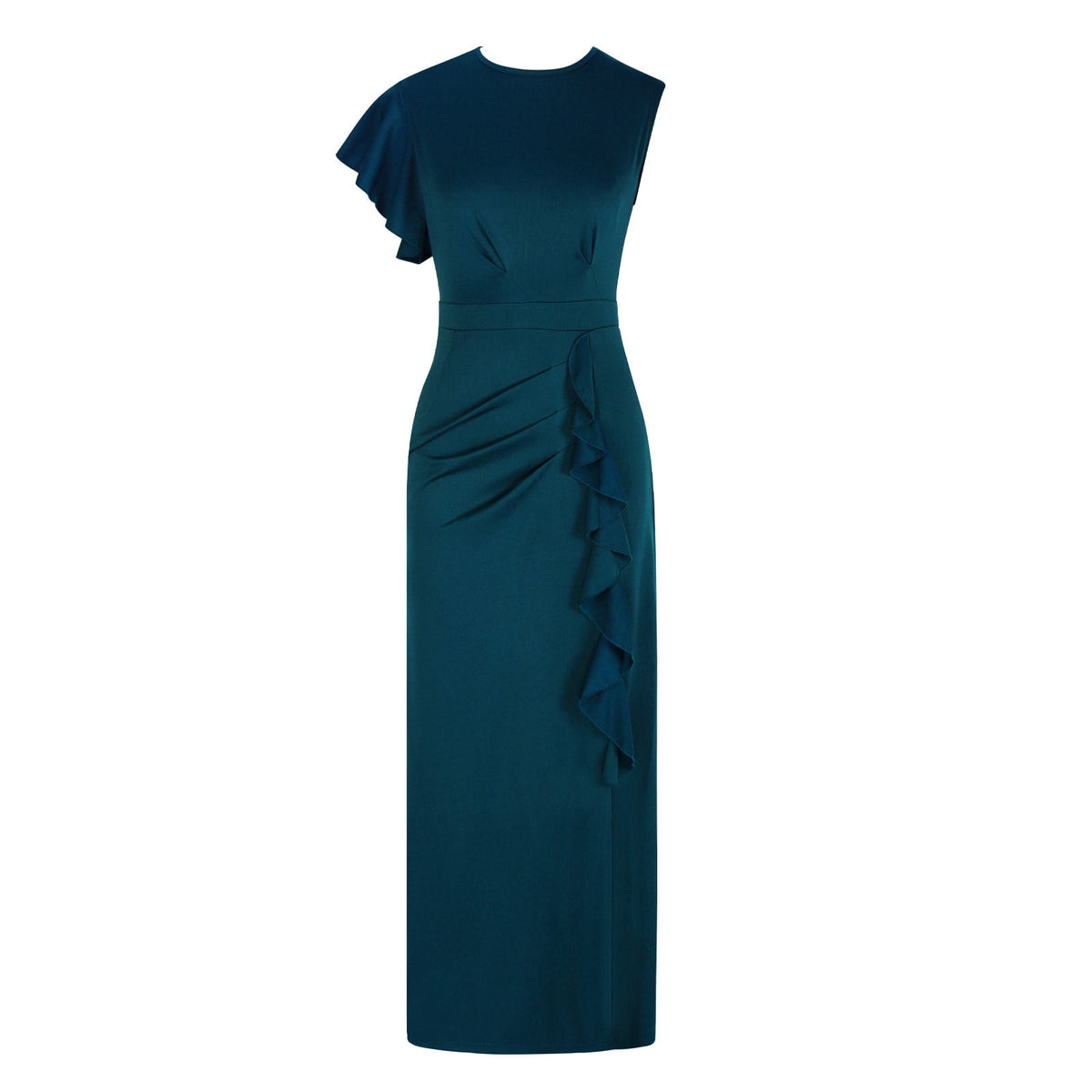 thumbnail image 5 of Summer Dresses Women's Sexy Shoulder Screen Perspective Wedding Dress Long Dress Summer Dresses for Women 2025 Blue 2XL, 5 of 5